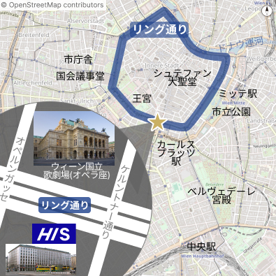 HISウィーン支店 Map